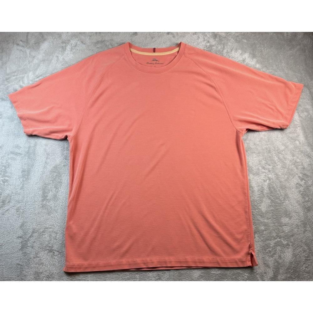 Tommy Bahama Short Sleeve Tshirt Men's XL Soft Ribbed Salmon Orange